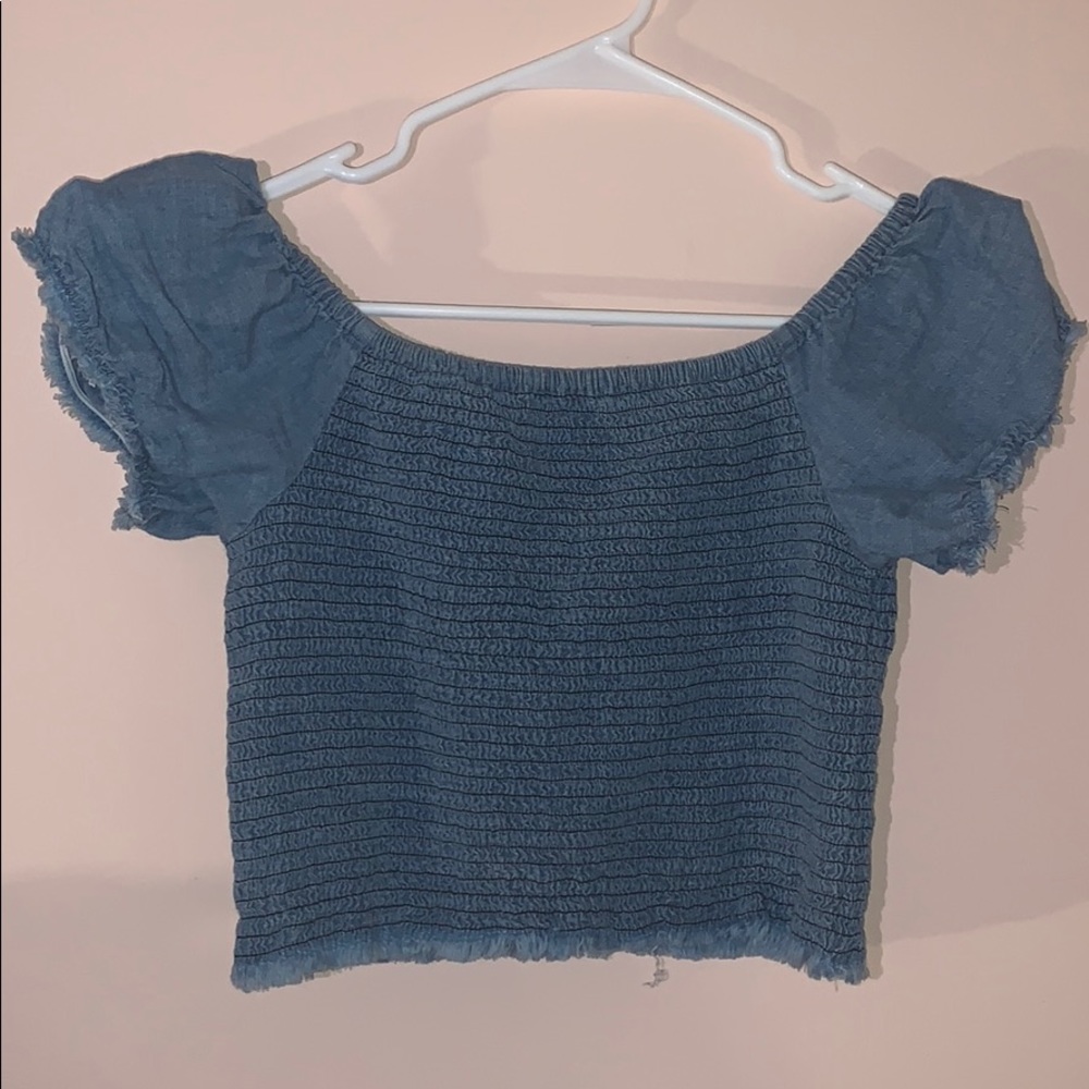 Jean crop top